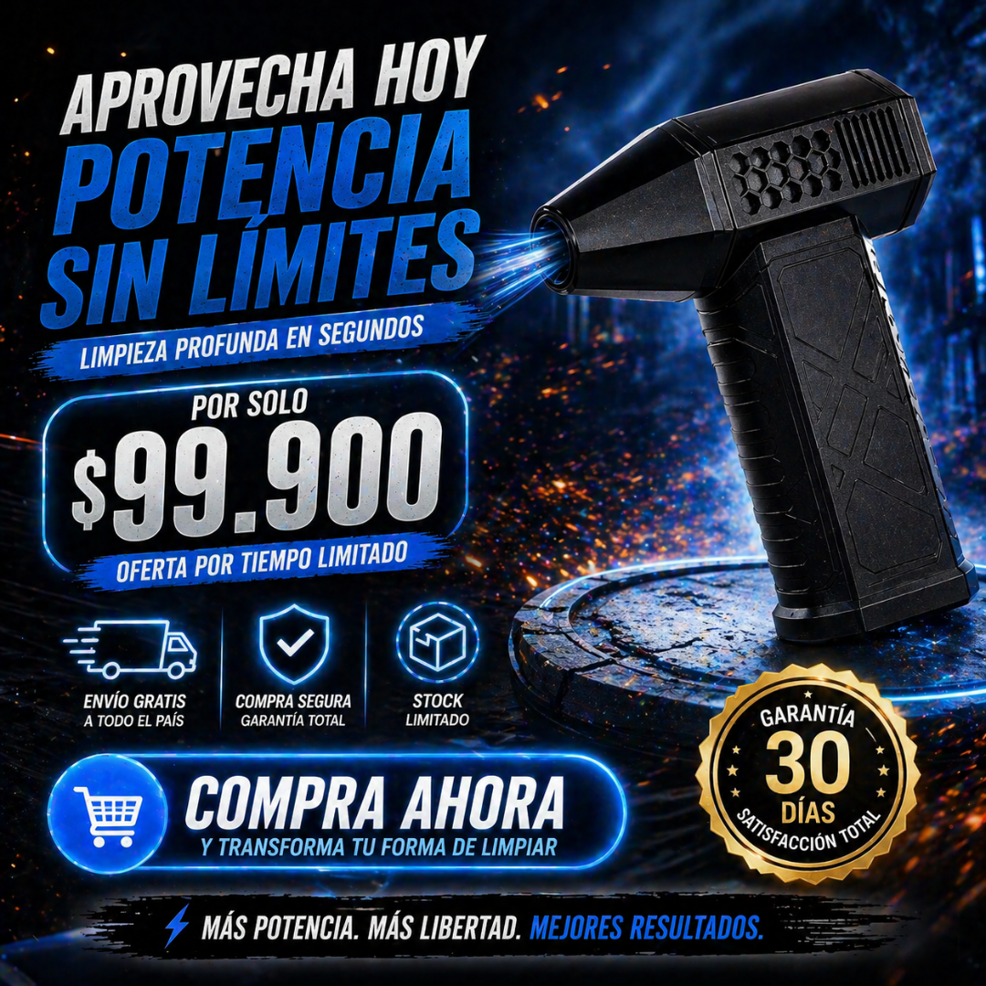 La forma más rápida y efectiva de limpiar cualquier espacio 🔥- Mini Ventilador Soplador Portatil