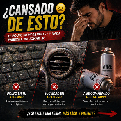 La forma más rápida y efectiva de limpiar cualquier espacio 🔥- Mini Ventilador Soplador Portatil