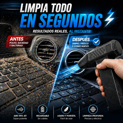 La forma más rápida y efectiva de limpiar cualquier espacio 🔥- Mini Ventilador Soplador Portatil