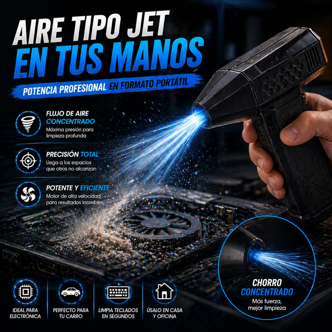 La forma más rápida y efectiva de limpiar cualquier espacio 🔥- Mini Ventilador Soplador Portatil
